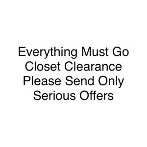 Closet cleaning!